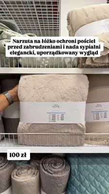 Narzuta na łóżko Pepco Home promocja w Pepco