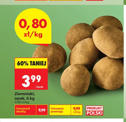 Ziemniaki promocja w Biedronka