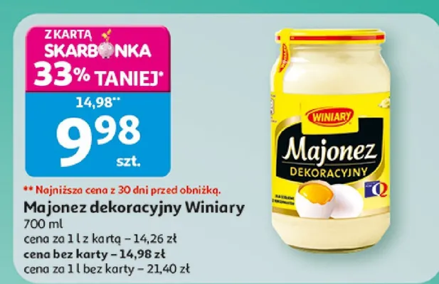 Majonez dekoracyjny Winiary promocja w Auchan