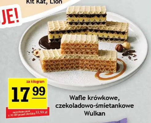 Wafle krówkowe Wulkan promocja w Gram Market