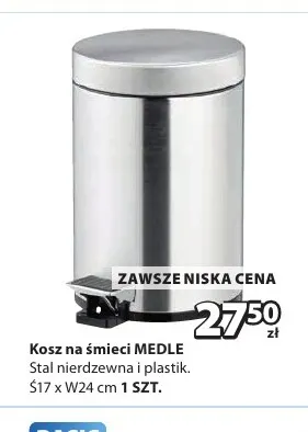 Kosz na śmieci Medle promocja w Jysk