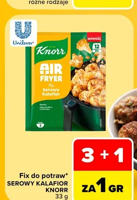 Fix do potraw Knorr Air Fryer Serowy Kalafior promocja w Carrefour