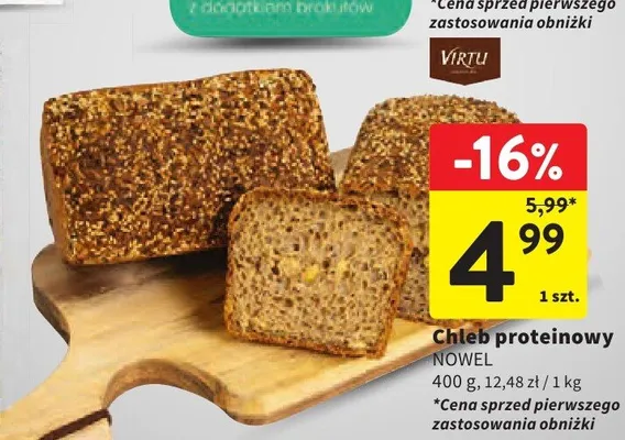 Chleb proteinowy Nowel promocja w Intermarche