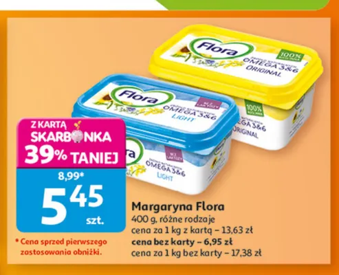 Margaryna Flora Light promocja w Auchan