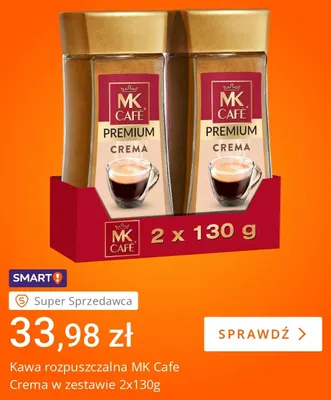 Kawa rozpuszczalna MK Cafe Crema 2-pak 130 g promocja w Allegro