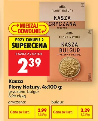 Kasza gryczana Plony Natury 4-pak promocja w Biedronka