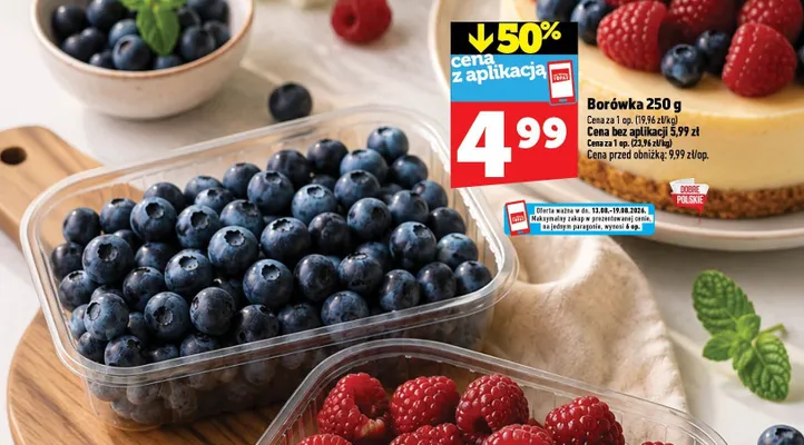 Borówka promocja w TOPAZ
