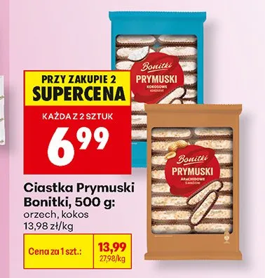 Ciastka Prymuski orzechowe Bonitki promocja w Biedronka