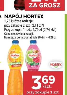 Napój Hortex promocja w Stokrotka