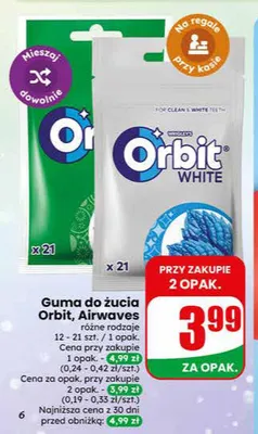 Guma do żucia Airwaves promocja w Dino