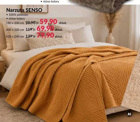 Narzuta Senso 200x220 cm promocja w Salony Agata