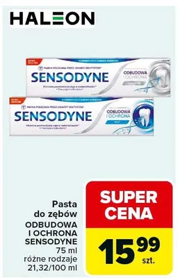 Pasta do zębów Odbudowa i ochrona różne rodzaje promocja w Carrefour Market