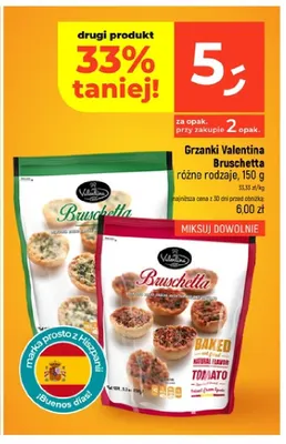 Grzanki Valentina Bruschetta Tomato promocja w Dealz