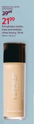 Baza pod makijaż Everybody London Glow Face Primer promocja w Rossmann