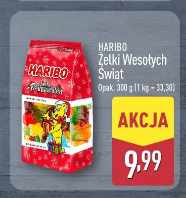 Żelki Wesołych Świąt Haribo promocja w Aldi