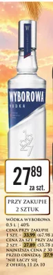 Wódka Wyborowa promocja w Dino