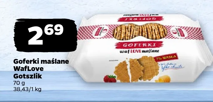 Goferki maślane WafLove Gotszlik promocja w Netto