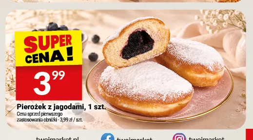 Pierożek z jagodami Białecki promocja w Twój Market