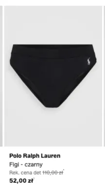Figi czarny Polo Ralph Lauren promocja w Lounge by Zalando
