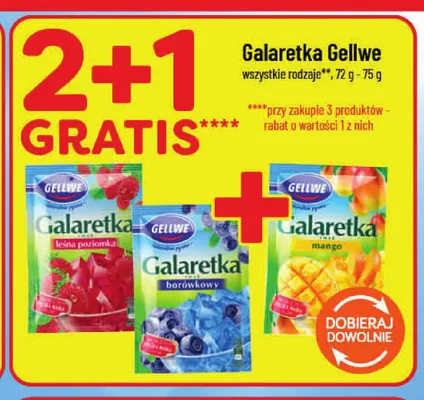 Galaretka smak borówkowy Gellwe promocja w POLOmarket