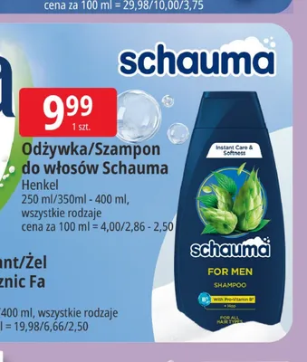 Szampon do włosów Schauma promocja w Leclerc