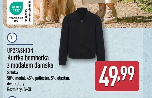 Kurtka bomberka z modalem damska UP2FASHION promocja w Aldi
