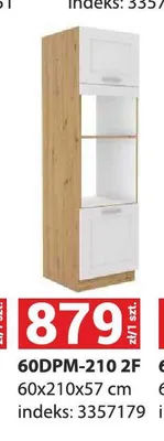 Szafka kuchenna Luna 60DPM-210 2F 60x210x57cm promocja w Merkury Market