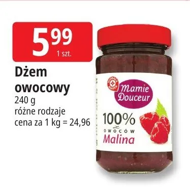 Dżem owocowy Mamie Douceur promocja w Leclerc