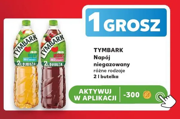 Napój niegazowany Tymbark wiśnia jabłko promocja w Kaufland