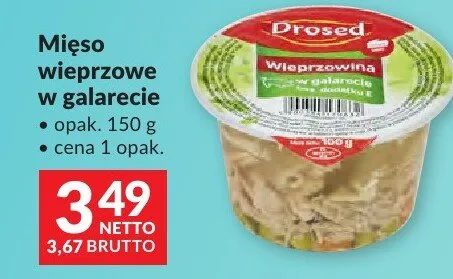 Mięso wieprzowe w galarecie Drosed promocja w Makro
