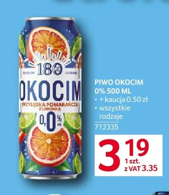 Piwo bezalkoholowe Okocim promocja w Selgros
