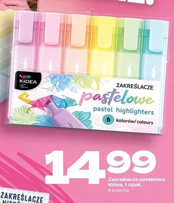 Zakreślacze pastelowe Kidea promocja w Twój Market
