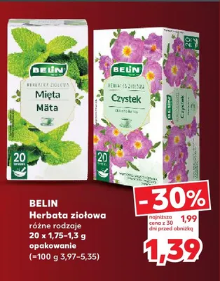 Herbata ziołowa Belin promocja w Kaufland