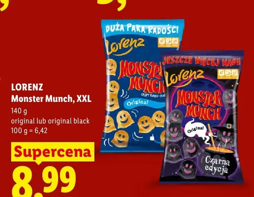 Chrupki Lorenz Monster Munch Original XXL promocja w Lidl
