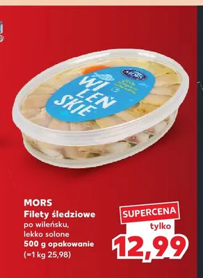 Filety śledziowe po wileńsku lekko solone Mors promocja w Kaufland