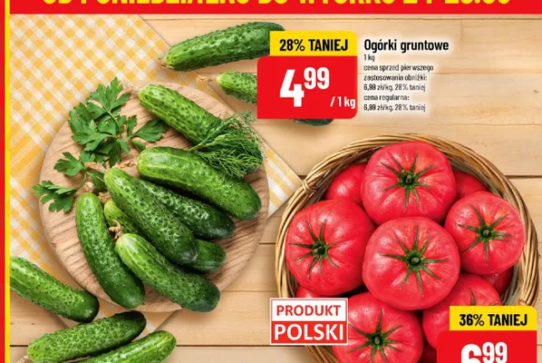 Ogórki gruntowe promocja w POLOmarket
