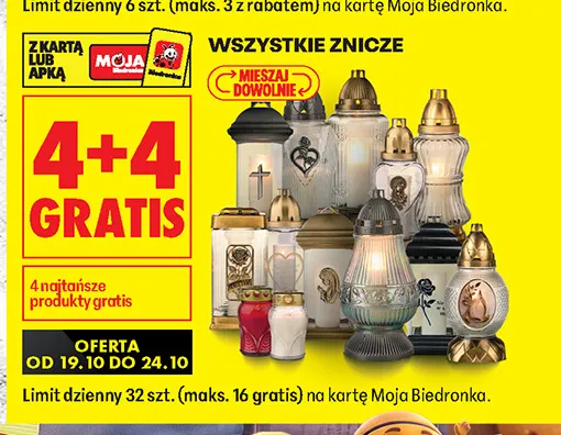 Znicze promocja w Biedronka