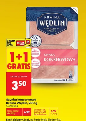 Szynka konserwowa promocja w Biedronka