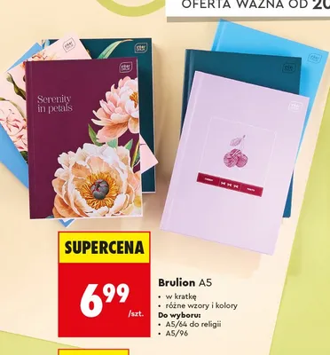 Brulion A5/64 do religii Interdruk promocja w Biedronka
