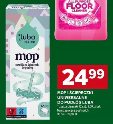 Mop i ściereczki uniwersalne do podłóg promocja w Stokrotka