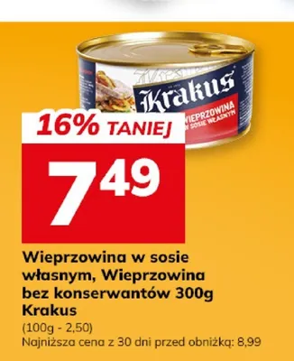 Wieprzowina bez konserwantów Krakus promocja w Hitpol