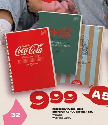 Kołozeszyt Coca-Cola Interdruk A5 100 kartek promocja w Twój Market
