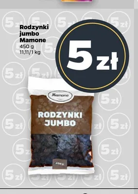 Rodzynki jumbo Mamone promocja w Netto