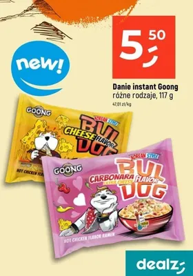 Danie instant różne rodzaje Goong promocja w Dealz