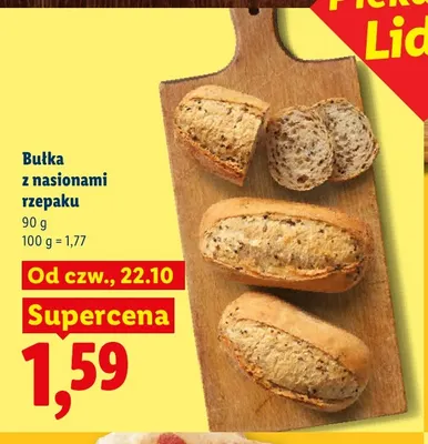 Bułka z nasionami rzepaku promocja w Lidl