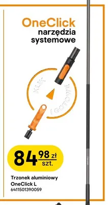 Trzonek aluminiowy OneClick L Fiskars promocja w Castorama