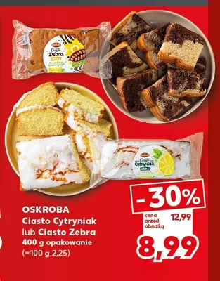 Ciasto Zebra Oskroba promocja w Kaufland