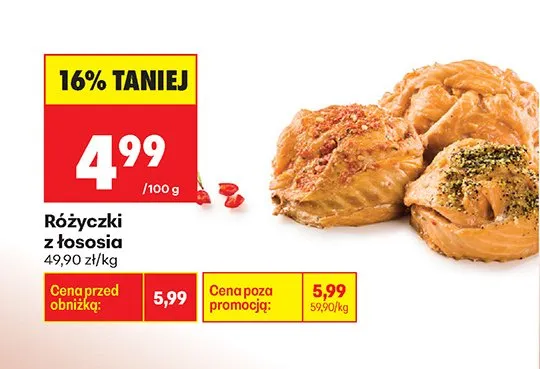 Różyczki z łososia promocja w Biedronka