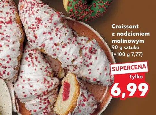 Croissant z nadzieniem malinowym promocja w Kaufland