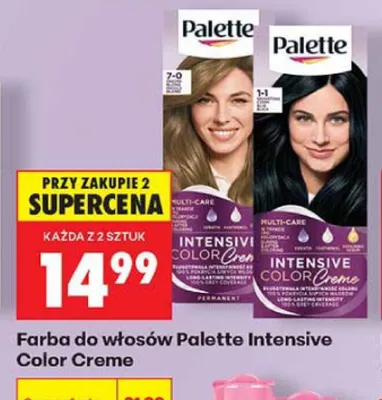 Farba do włosów Palette Intensive Color Creme 1-1 promocja w Biedronka